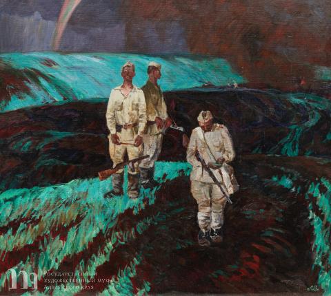 Марченко В.П. После грозы. 1985. Холст, масло. 100х110. Государственный художественный музей Алтайского края