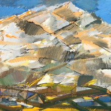 Калинин Виктор Григорьевич (род 1946).&laquo;Алтайский пейзаж&raquo;. 2007 Холст, темпера. 100х120.
