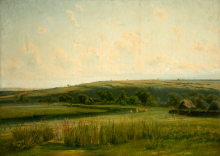 Крачковский Иосиф Евстафьевич (1854-1914) Заливные луга. 1882 г. Государственный художественный музей Алтайского края