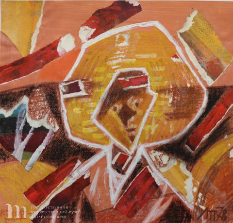 Л.Н. Пастушкова. Автопортрет. 1978 год. Собственность автора