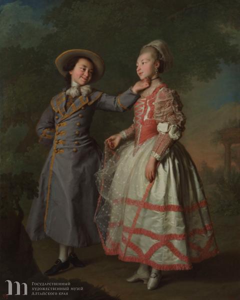 Левицкий Д.Г. Портрет Е. Н. Хрущовой и Е. Н. Хованской. 1773 год. Государственный Русский музей