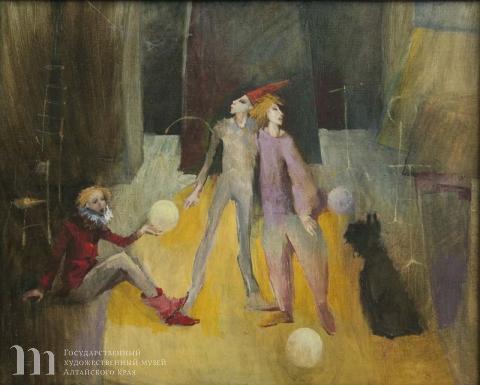 Заклюков Валерий Иванович (род. 1955) &laquo;Цирк&raquo;. 1993 г. Холст, масло. 49,7х61