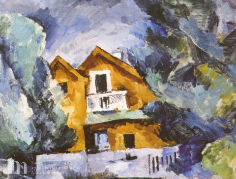 Кончаловский Петр Петрович (1876-1956) Дача. 1919 г. Холст, масло. 48х59.