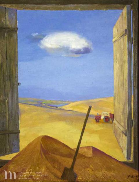 Ристан Омирзак (род. 1950) Хлеб. Правая часть Триптиха. 1988 г. Холст, масло. 79,5х61,5 Х., м.