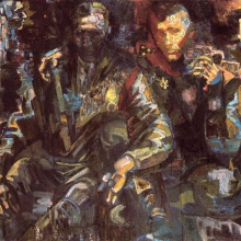 Калинин Виктор Григорьевич (род 1946). &laquo;Возвращение&raquo;. 1980 г. Холст, масло. 150х200.