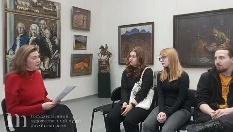 В Художественном музее завершилась производственная практика студентов Базовой кафедры АГИК