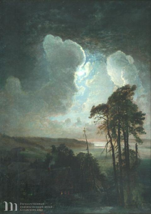 Саврасов Алексей Кондратьевич (1830-1897). Воробьевы горы. Ночь. Из собрания Государственного художественного музея Алтайского края