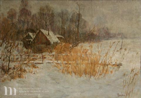 Шишкин Александр Николаевич (род. 1956) &laquo;Заимка&raquo;, 1991 г. Картон, масло. 56,5х79,5