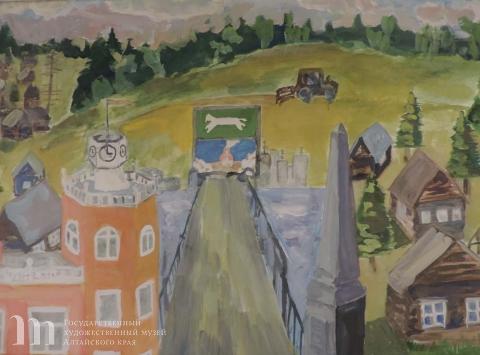 Галкина Маргарита, 14 лет, &laquo;Уголки Алтая&raquo;. Бумага, гуашь. Преподаватель Бескровных  Л.А. ДШИ № 6 г. Барнаула