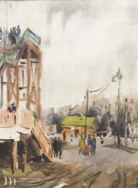 Бурков Геннадий Федорович (1936-2016) &laquo;Подмосковье. Тарасовка&raquo;. Государственный художественный музей Алтайского края