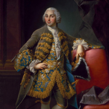 Токе Л. Портрет Н.А. Демидова. 1766&ndash;1768.  Фрагмент. Государственный Русский музей. 