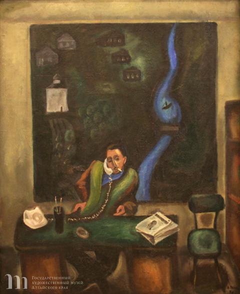 Попков Виктор Ефимович (1932-1974) Гриша. 1970 г. Холст, масло. 90х72,5.