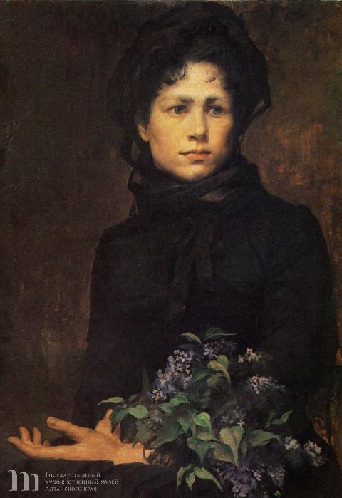 М.К. Башкирцева. Девушка с букетом сирени. 1881. Государственный Русский музей