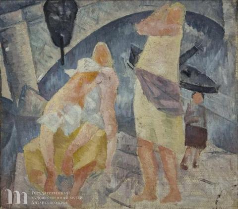 Самохвалов А.Н. (1894-1971). На берегу. 1920-е гг. Государственный художественный музей Алтайского края