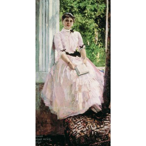 Коровин К.А. Портрет Т.С. Любатович. 1880-е гг. Государственный Русский музей