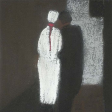  Дик Пётр Гергардович (1939-2002) Травма. 1992 г. Наждачная бумага, пастель. 31х28,7.