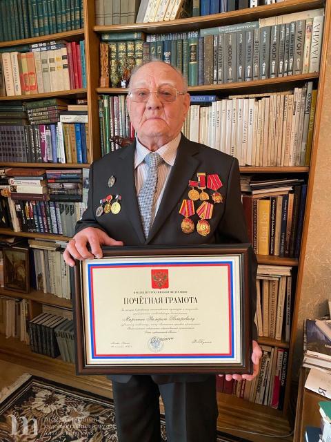 Художественный музей Алтайского края поздравляет Валерия Петровича Марченко с высокой наградой. 08 апреля 2024 года