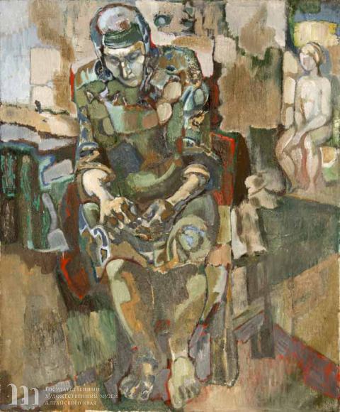 Калинин Виктор Григорьевич (род 1946).&laquo;Портрет матери&raquo;. 2000 г. Холст, масло. 120х100.