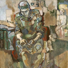Калинин Виктор Григорьевич (род 1946).&laquo;Портрет матери&raquo;. 2000 г. Холст, масло. 120х100.