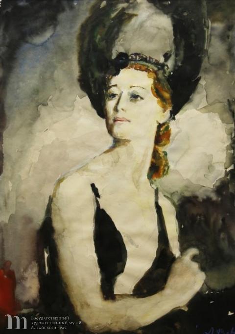 Фонвизин А.В. Портрет М. Плисецкой. 1963 год. Из собрания Государственного художественного музея Алтайского края