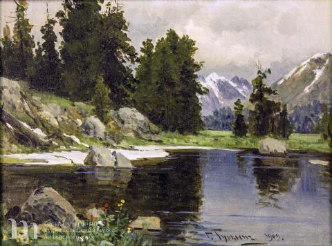 Гуркин (Чорос-Гуркэ) Григорий Иванович (1870-1937) Озеро в Лаже. 1909 г. Холст, масло. 38х48,5.