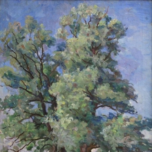 Кончаловский Петр Петрович (1876-1956) Ветлы. 1947 г. Xолст, масло. 101x76,5.