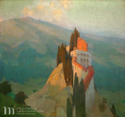 Эберлинг Альфред Рудольфович (1872-1951) &laquo;В горах Тосканы&raquo;. 1912 г. Холст, масло. 75х80